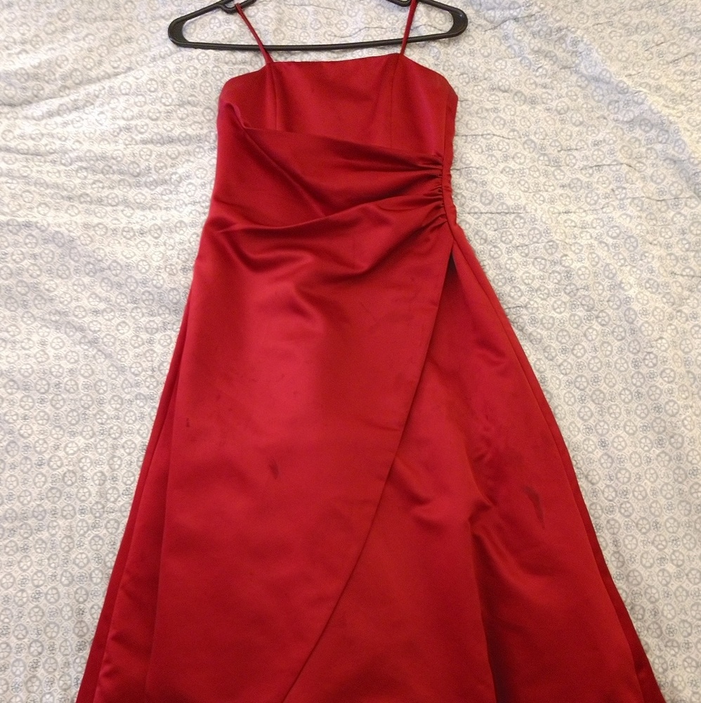 Girl's satin formal gown